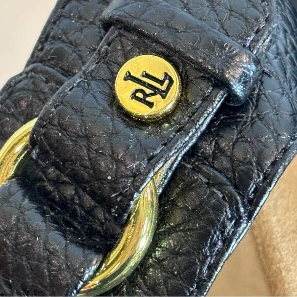 LAUREN RALPH LAUREN Sz 10B Vegan Leather Toe Post Side Buckle Slip On Sandals - Picture 7 of 9